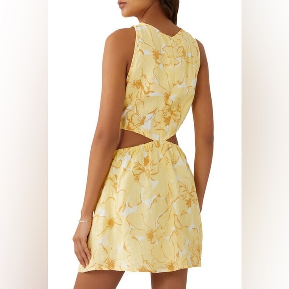Faithfull the Brand Enditha Cutout Mini Dress, Willa Floral Print, Size 2 NWT - Picture 10 of 15